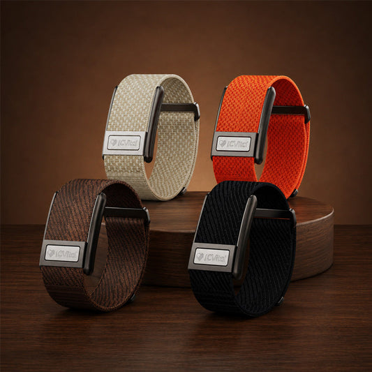 JCVital Pro V8 screenless smart band that combines sleep, recovery, and strain trends