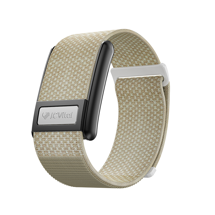 Beige JCVital Pro V8 screenless smart band product view