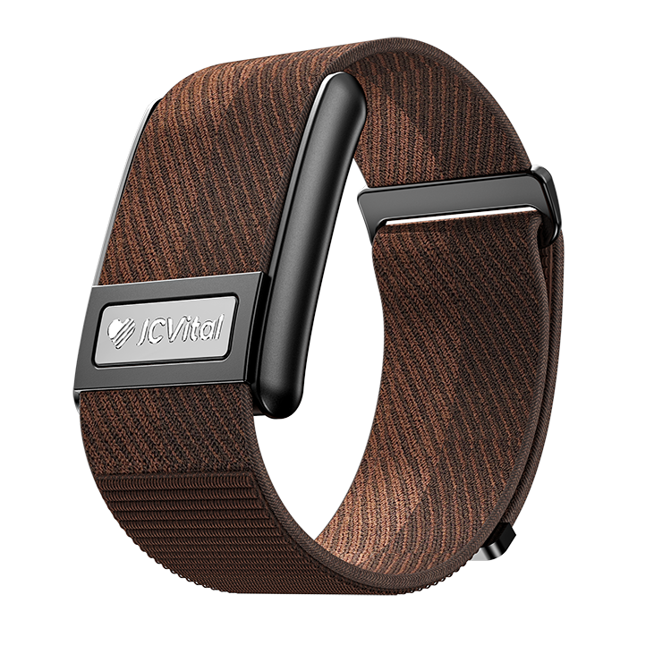 Brown JCVital Pro V8 screenless smart band product view